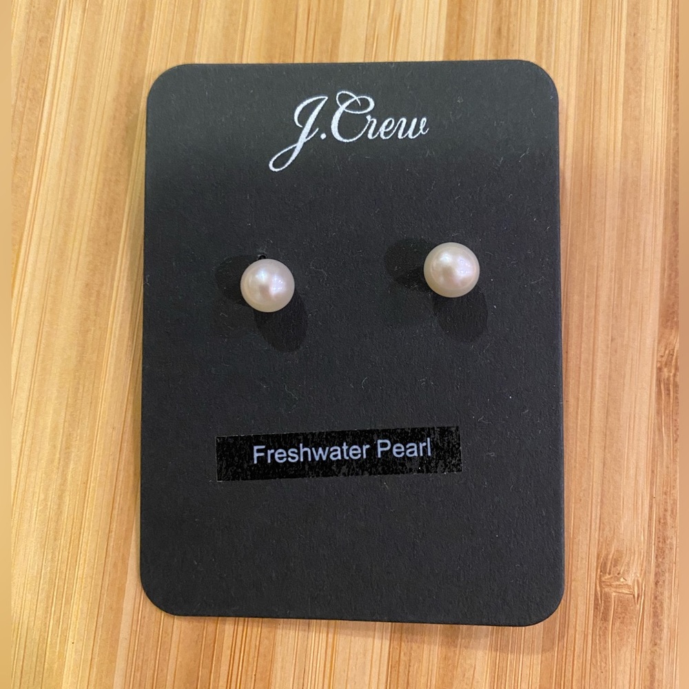 J.Crew Freshwater Pearl Stud Earrings
